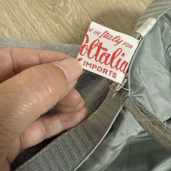 VTG Coltalia Imports Made In Italy Pure 100% Wool Women's Pencil Skirt Sz 10 2 4 - Picture 4 of 7